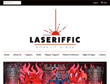 Tablet Screenshot of laseriffic.com